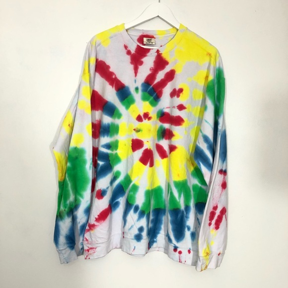 comfort colors tie dye sweatshirt